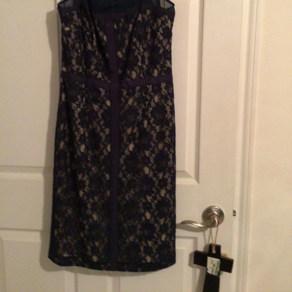 2 j.Taylor dresses size 10, navy blue,green/black